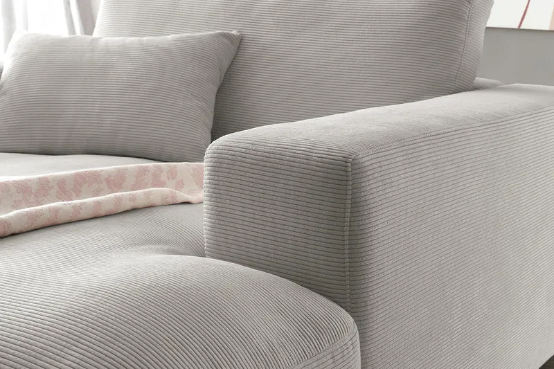 KAWOLA Longseat MADELINE Feincord grau