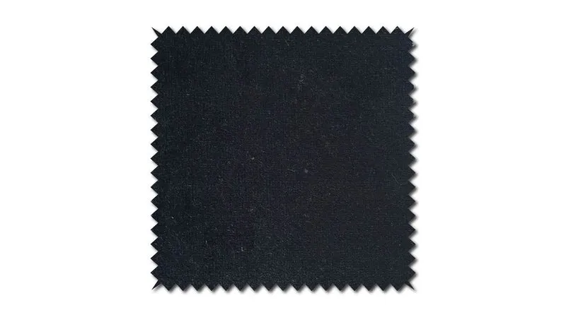 KAWOLA Sessel LOTTE Ohrensessel velvet schwarz mit Hocker