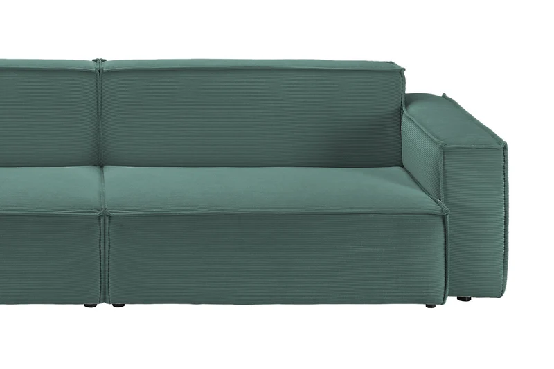 KAWOLA Sofa SAMU Feincord grün