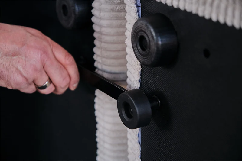 KAWOLA Modulsofa WIOLO SOFT 2 Module 2 Rückenkissen Cord hellgrau