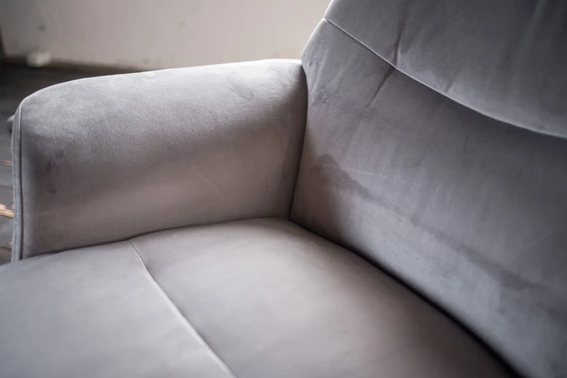 KAWOLA Sessel TOSAR Relaxsessel drehbar Velvet steingrau mit Hocker