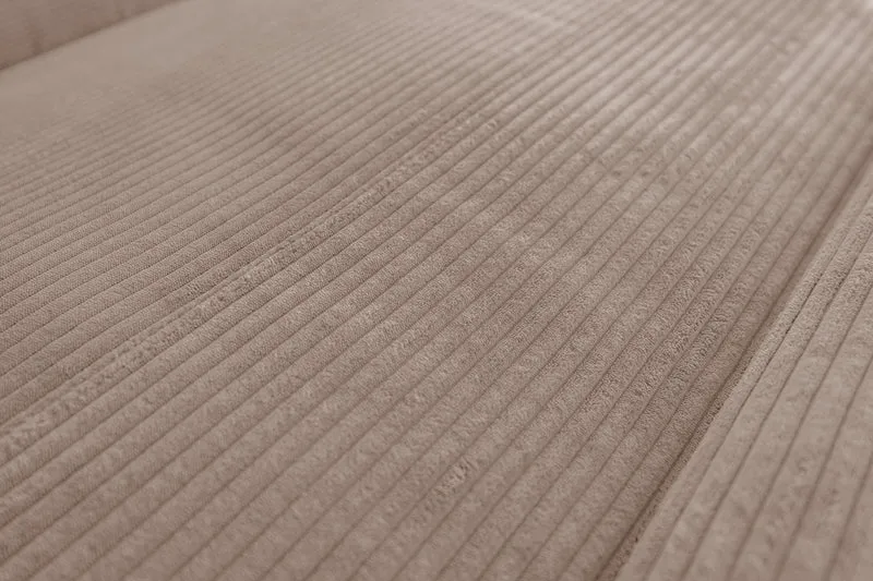 KAWOLA Sofa LAISKA Ecksofa Cord taupe