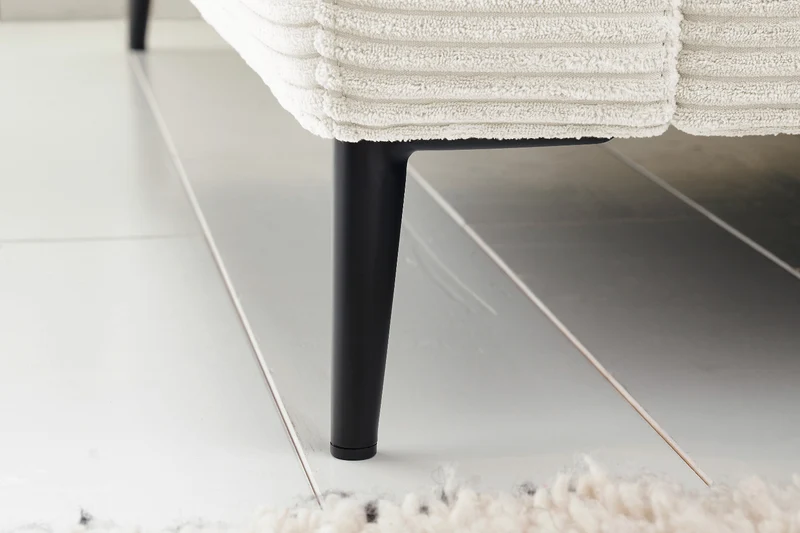 KAWOLA Ecksofa CARA Sofa Cord cremeweiß