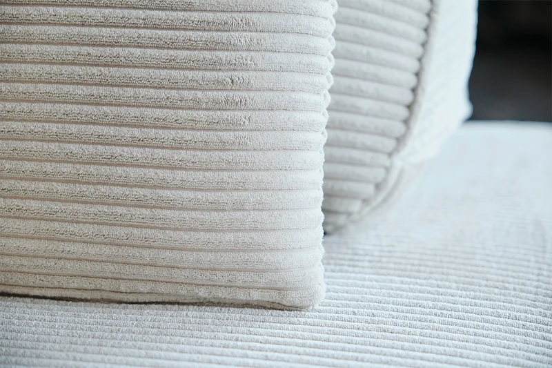KAWOLA Modulsofa WIOLO SOFT 3 Module 3 Rückenkissen Cord hellgrau