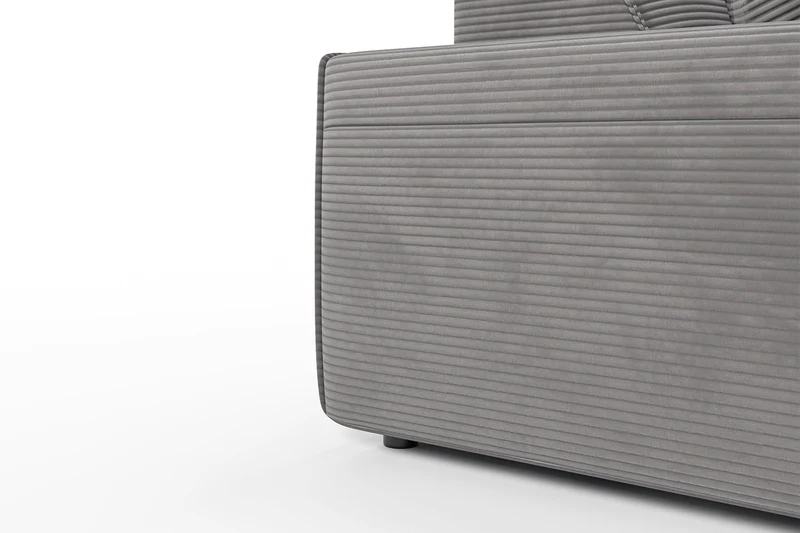 KAWOLA Sofa RANI 3-Sitzer Cord grau
