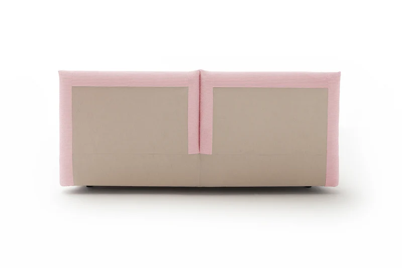 KAWOLA Bett HENRY Polsterbett Cord rosa