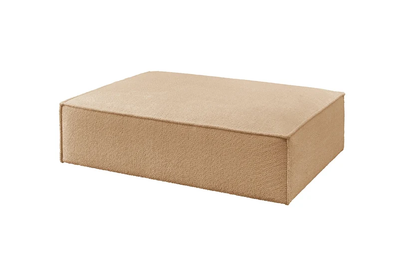 KAWOLA Polsterhocker CARMO Hockerbank Stoff creme