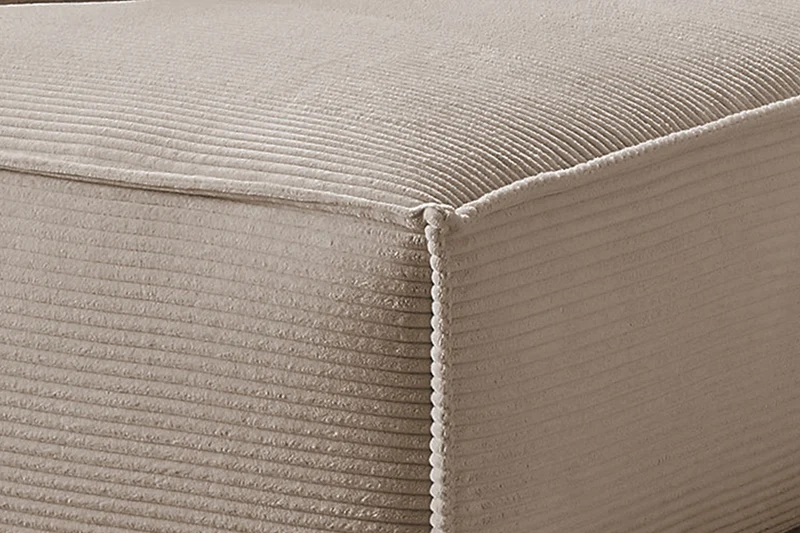 KAWOLA Sofa SAMU Ecksofa Cord taupe