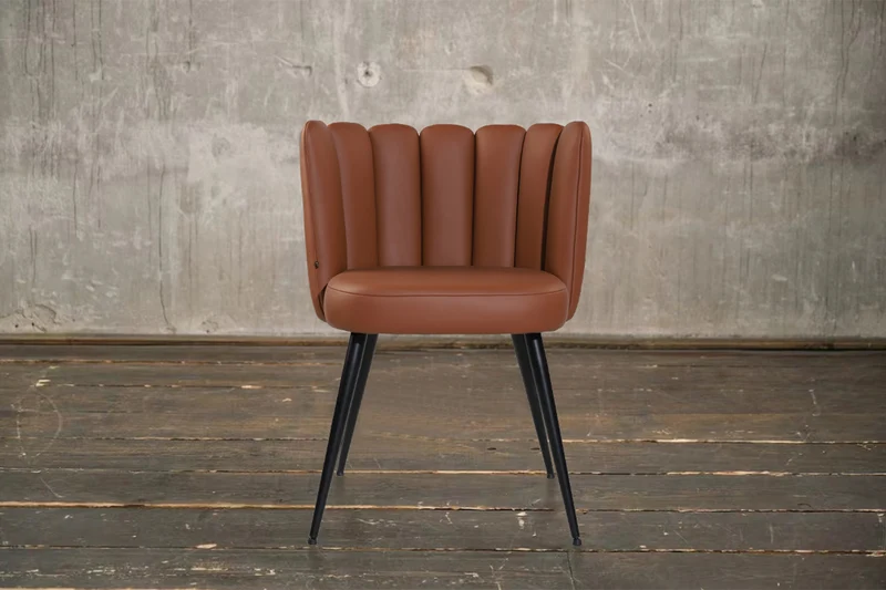 KAWOLA Stuhl JADA Esszimmerstuhl Leder cognac