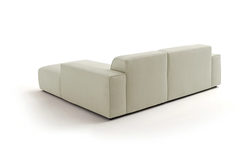 KAWOLA Sofa RANI Ecksofa Feincord beige
