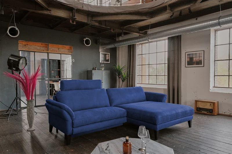 KAWOLA Kopfstütze MALTA Stoff blau