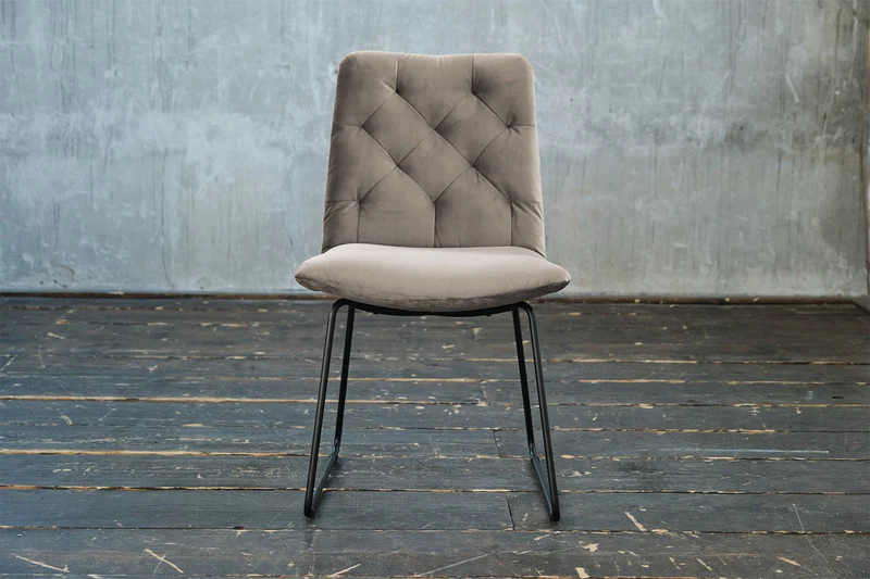 KAWOLA Esszimmerstuhl NEW CHARME Velvet sand
