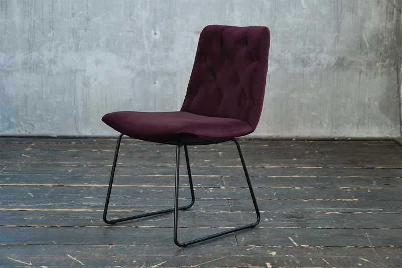 KAWOLA Esszimmerstuhl NEW CHARME Velvet purple