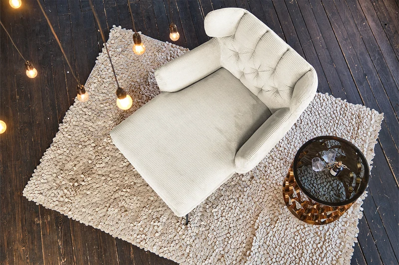 KAWOLA Longseat CHARME Cord cremeweiß