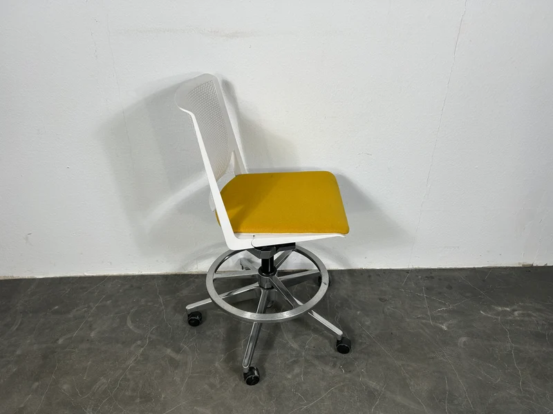 Haworth Counterstuhl Bürodrehstuhl Weiß / Gelb