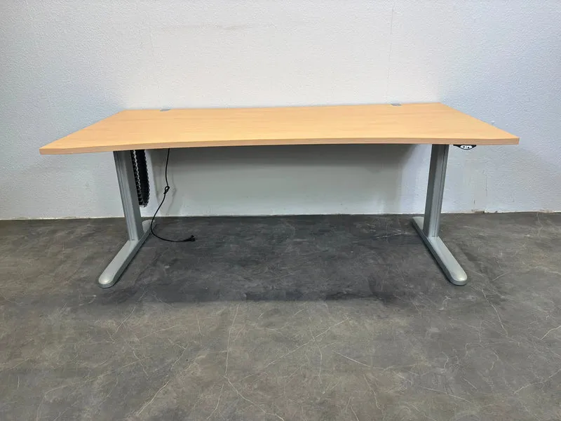 Ceka Elektrisch Höhenverstellbarer Schreibtisch Cockpit Buche