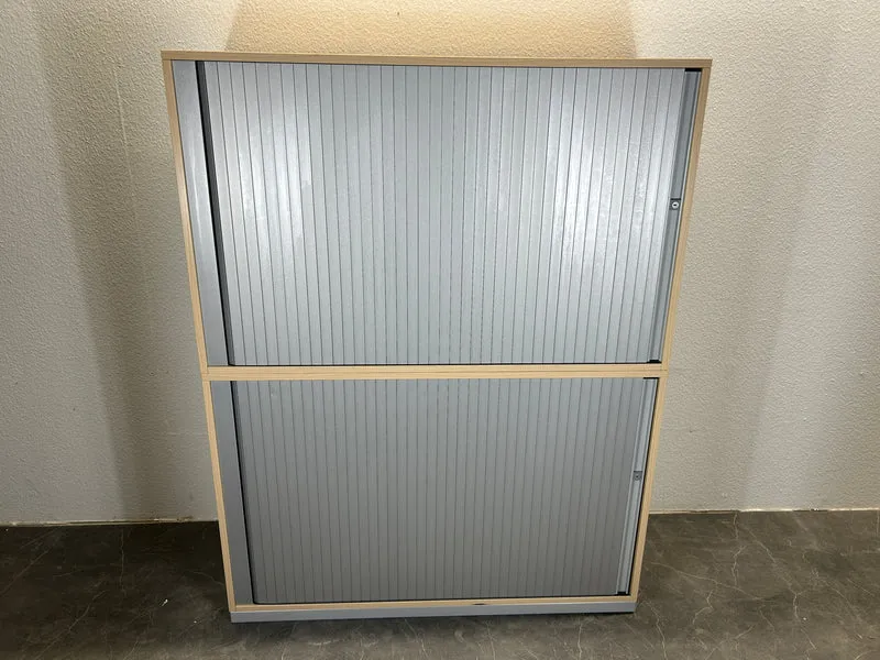 Steelcase Sideboard Ahorn/Silber Aufsatzschränke 4/5/6OH
