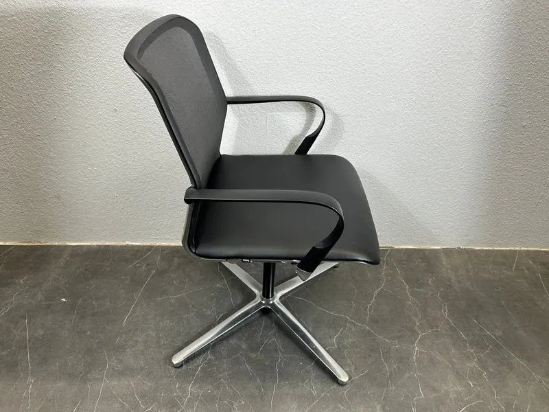 Bene Filo Drehstuhl Leder Schwarz