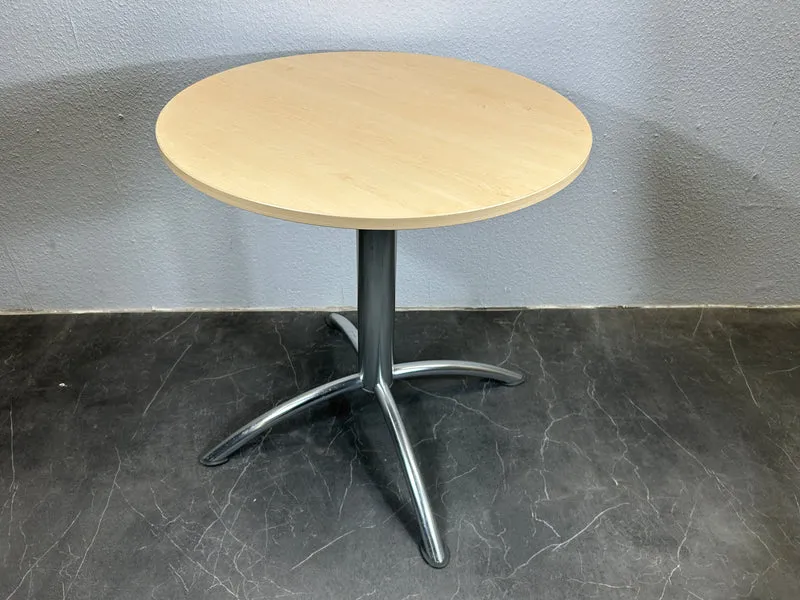Runder Tisch Ahorn / Silber