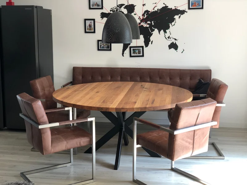 Runder Esstisch Eiche Trento