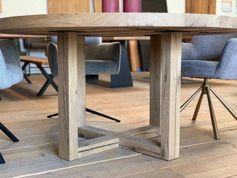 Holztisch Rund Altholz Eiche Malea