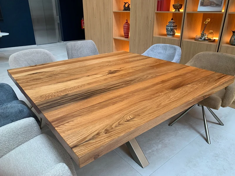 Quadratischer Esstisch Massivholz Eiche Altholz Calli