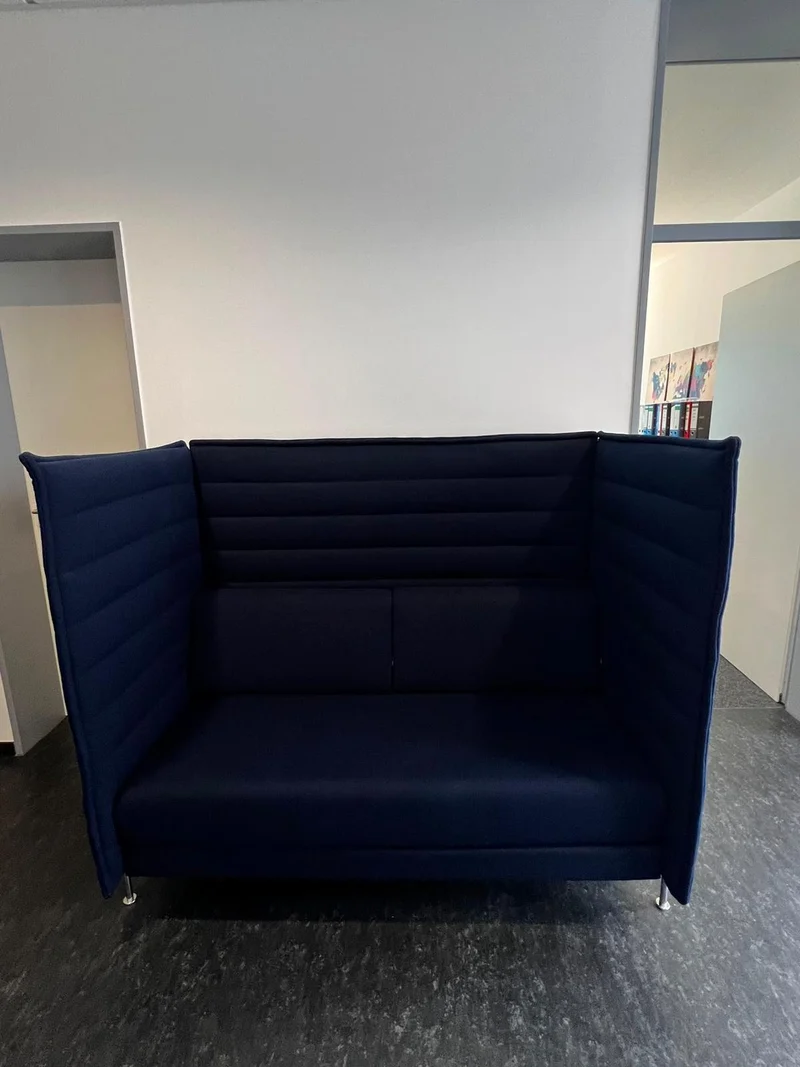 Vitra Alcove Highback Sofa Seat Blau