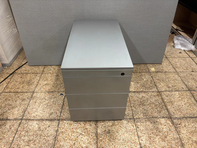 Rollcontainer Metall Silber