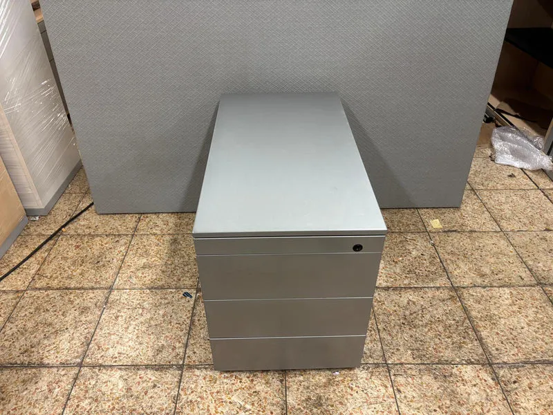 Rollcontainer Metall Silber