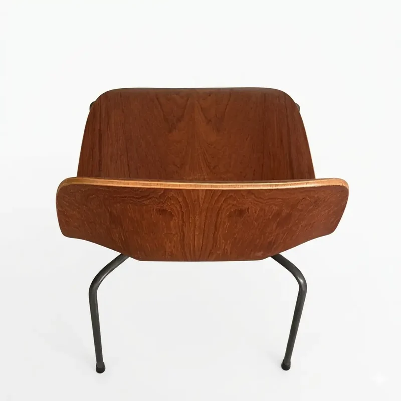 Vintage Stapelstuhl aus Teak-Schichtholz – Mid Century, 1950/60er
