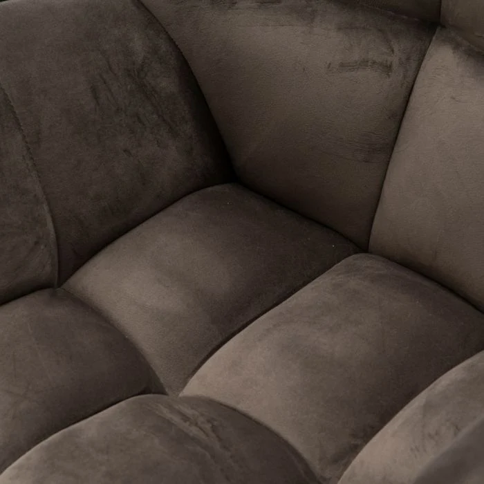 Riviera Maison Esszimmerstuhl Carnaby, Anthracite, Velvet