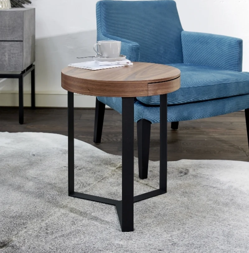 Lambert Beistelltisch Harry mit Schublade Wallnuss