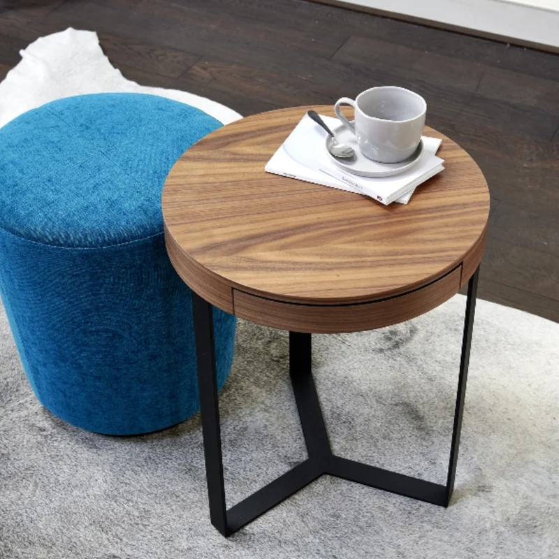 Lambert Beistelltisch Harry mit Schublade Wallnuss