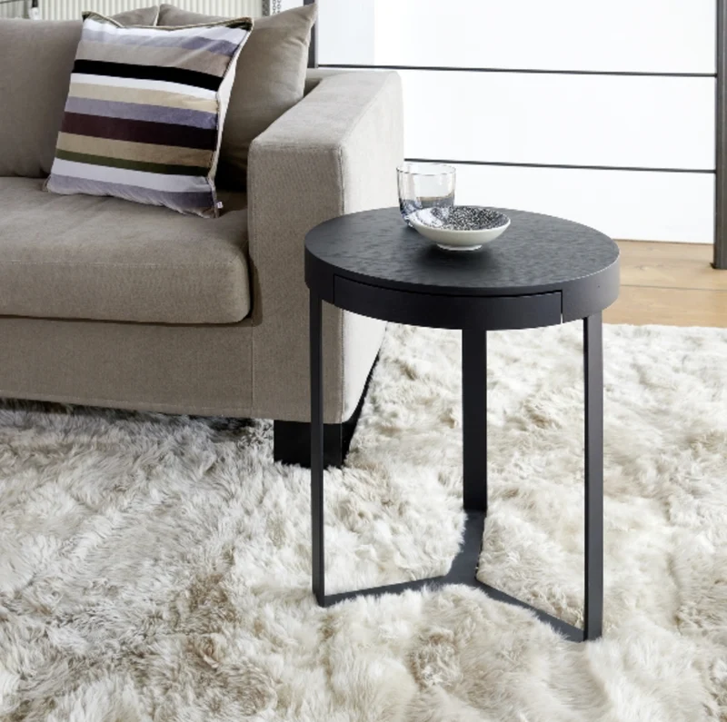Lambert Beistelltisch Harry mit Schublade schwarz