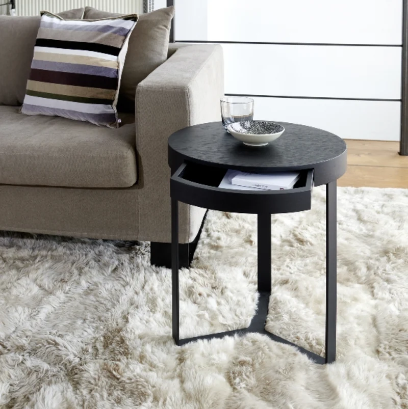 Lambert Beistelltisch Harry mit Schublade schwarz