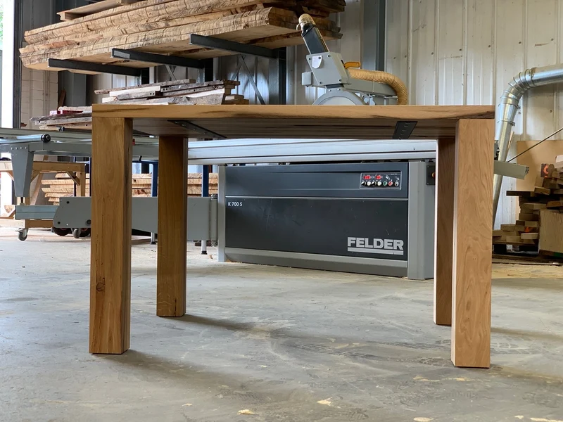 Massiver Holztisch Eiche Altholz Luna