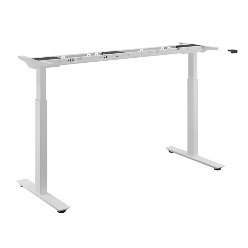 Tischgestell in weiß mit verstellbaren elektrischen Beinen für 1200-1600mm Tischplatten