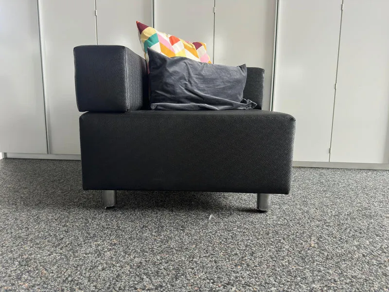 Lounge Ledersessel Schwarz