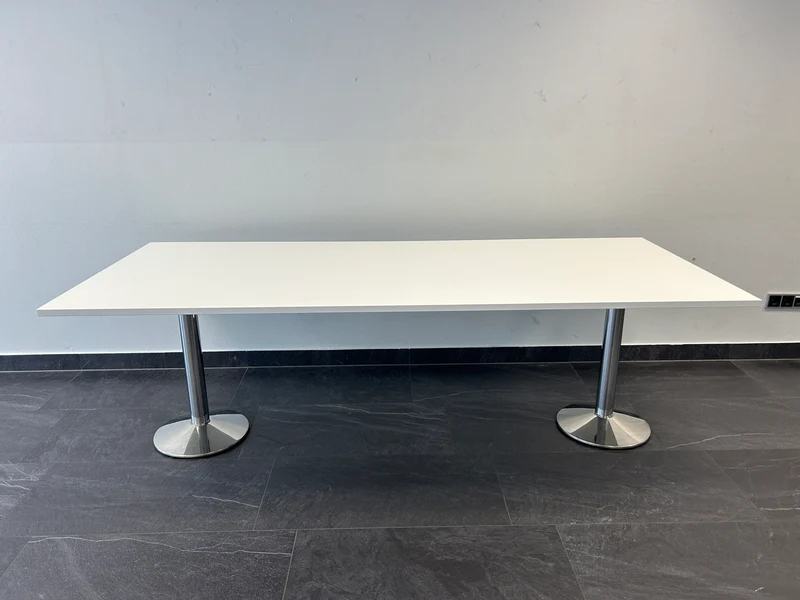 XXL Konferenztisch Weiß