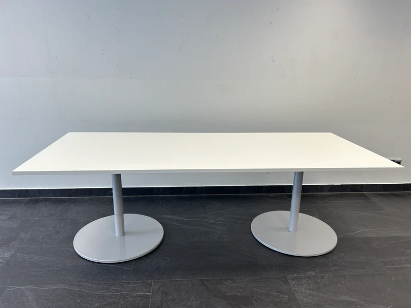 XXL Konferenztisch Weiß