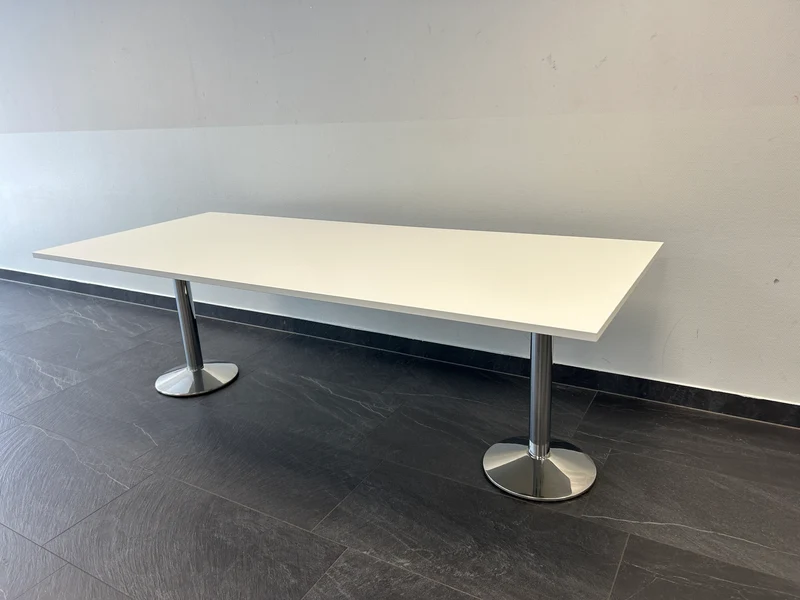 XXL Konferenztisch Weiß