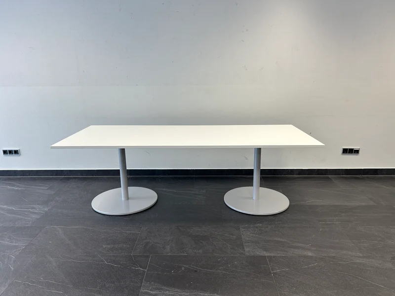 XXL Konferenztisch Weiß