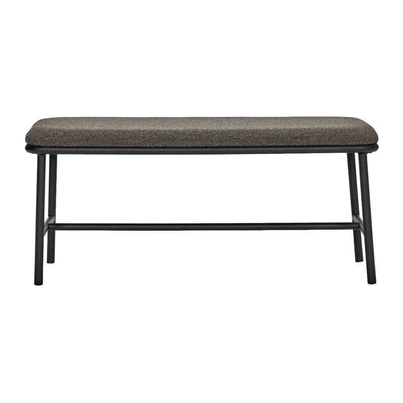 Sitzbank Toda Braun Bouclé 100 cm