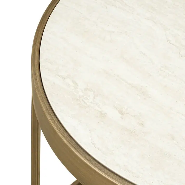 Richmond Interiors Beistelltisch Tivoli Set von 2 (White)