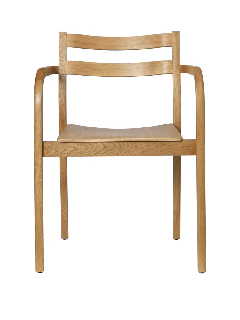 Boda Esszimmerstuhl mit Armlehne Holz stapelbar - ferm LIVING