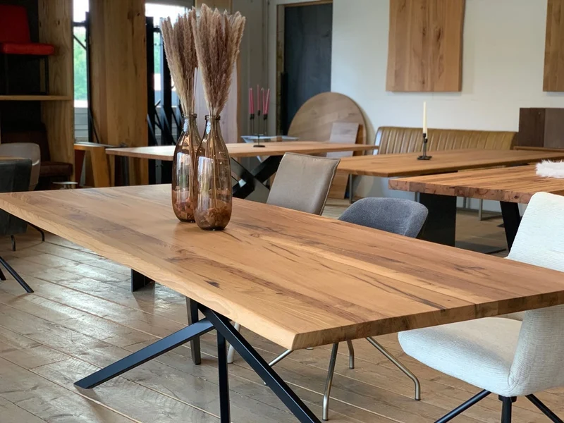 Eiche Esstisch aus Altholz Quadro