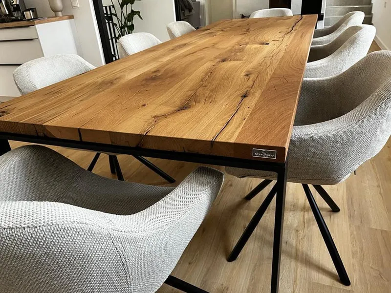 Esstisch Massivholz Eiche Altholz Reno