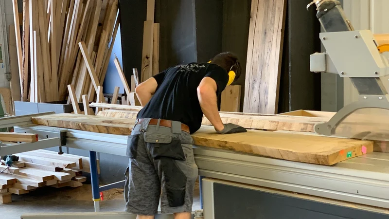 Esstisch Massivholz Eiche Altholz Reno
