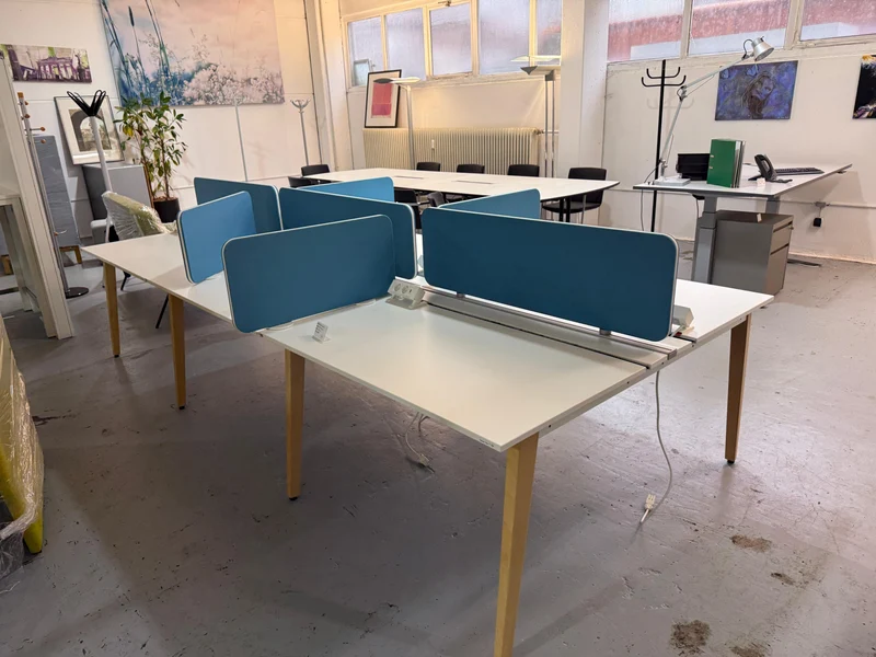 Sedus get together Teamarbeitstisch 6 Deskworkstation Weiß