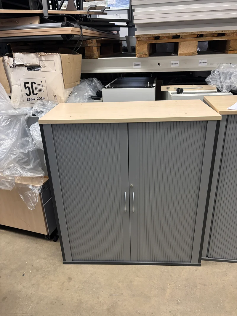 OKA Sideboard Ahorn / Anthrazit / Silber 3OH